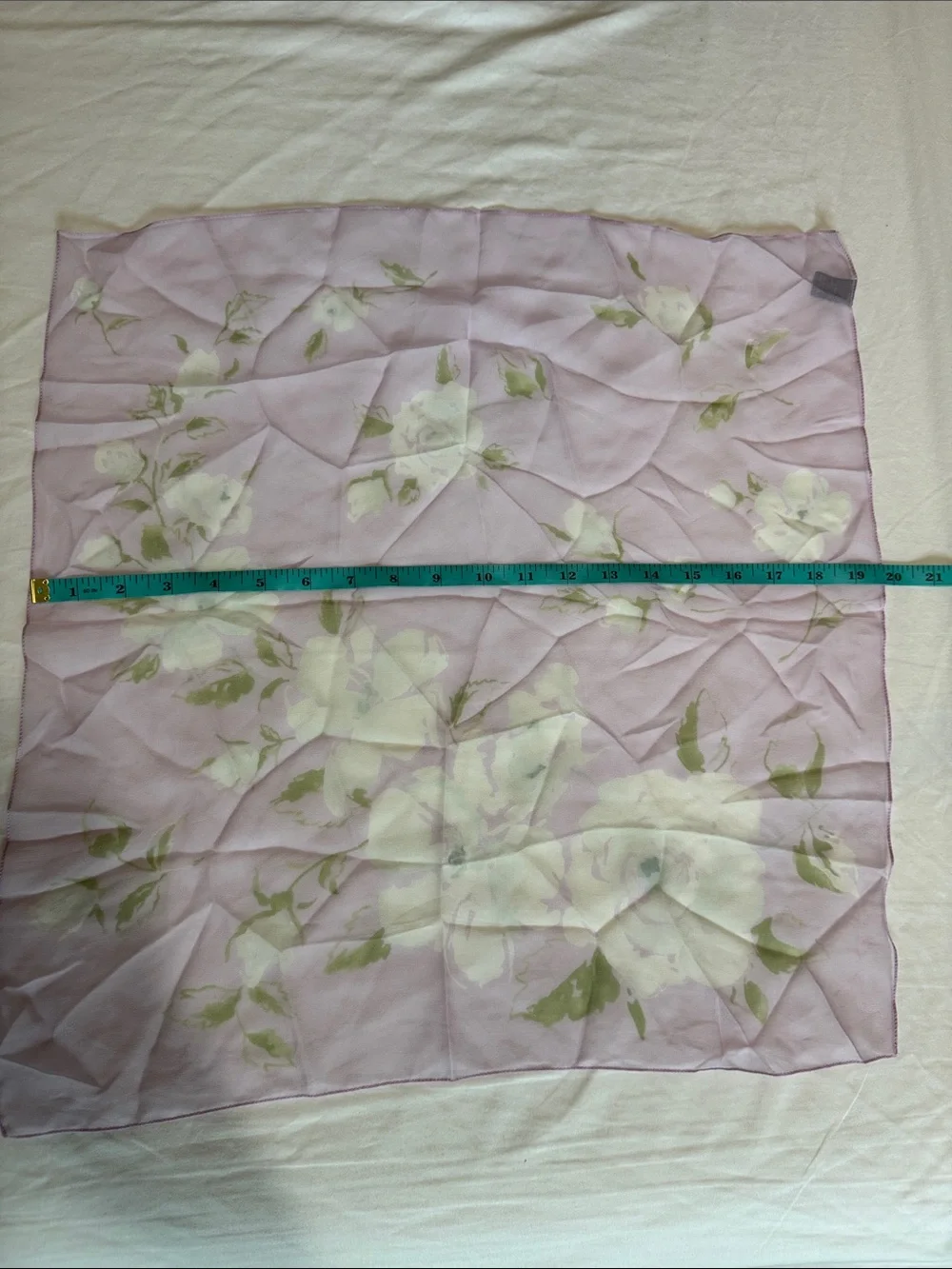 GAP Light Lavender Floral Sheer Scarf